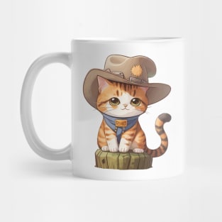 Meowdy Nice Cat With A Cowboy Hats Mug